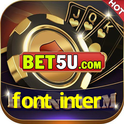 font inter